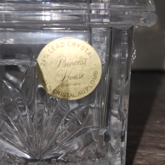 Princess House Crystal Birdhouse With Removable Lid Trinket Box - Picture 7 of 11